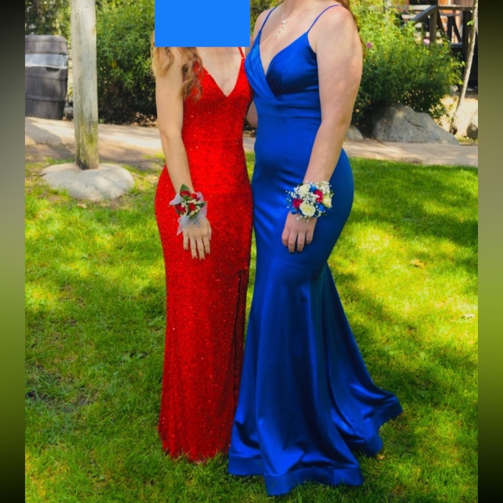 Blue Long Mermaid Prom/Formal Dress